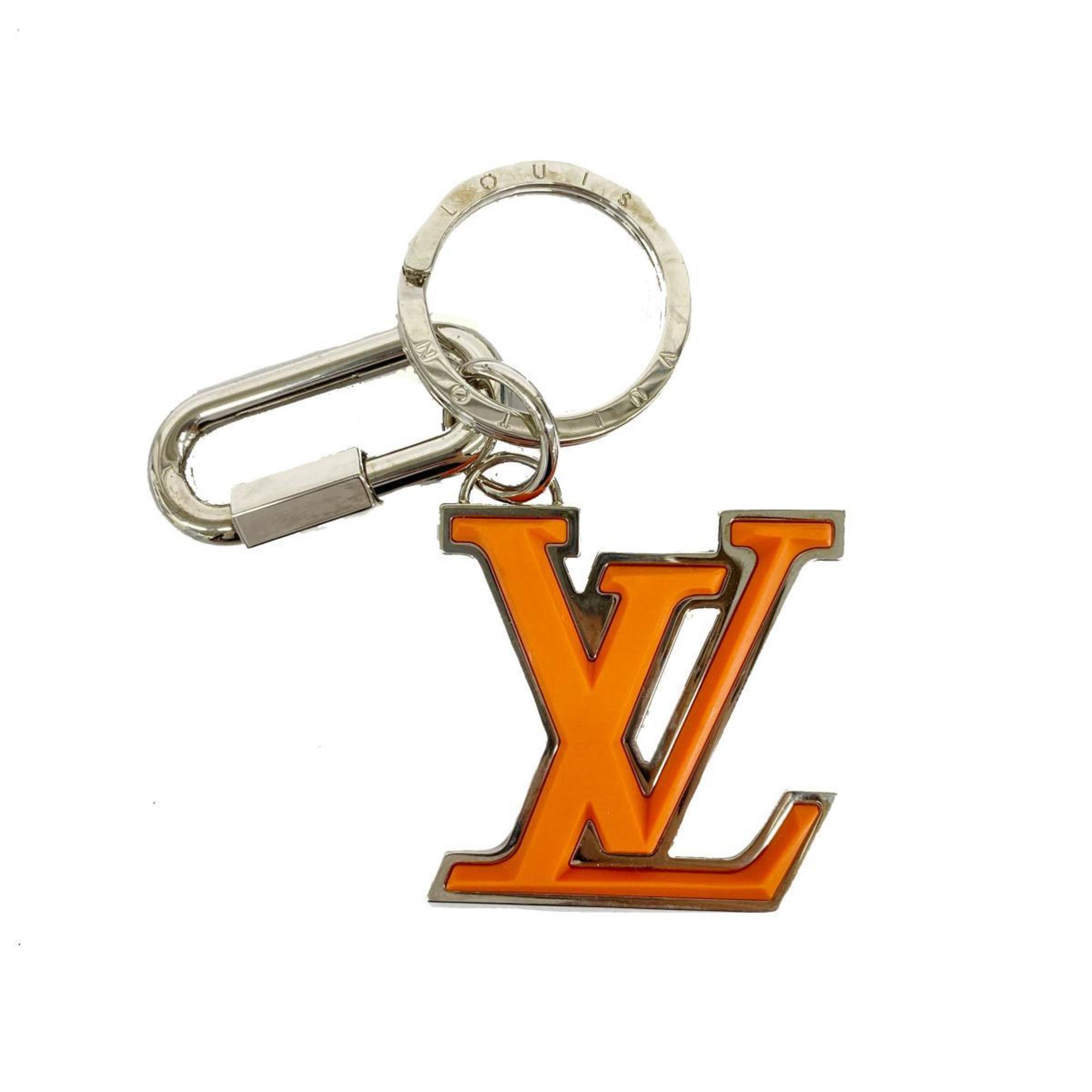 Louis Vuitton Keychain Portocle LV Soft M67775 Silver Orange Men's Women's