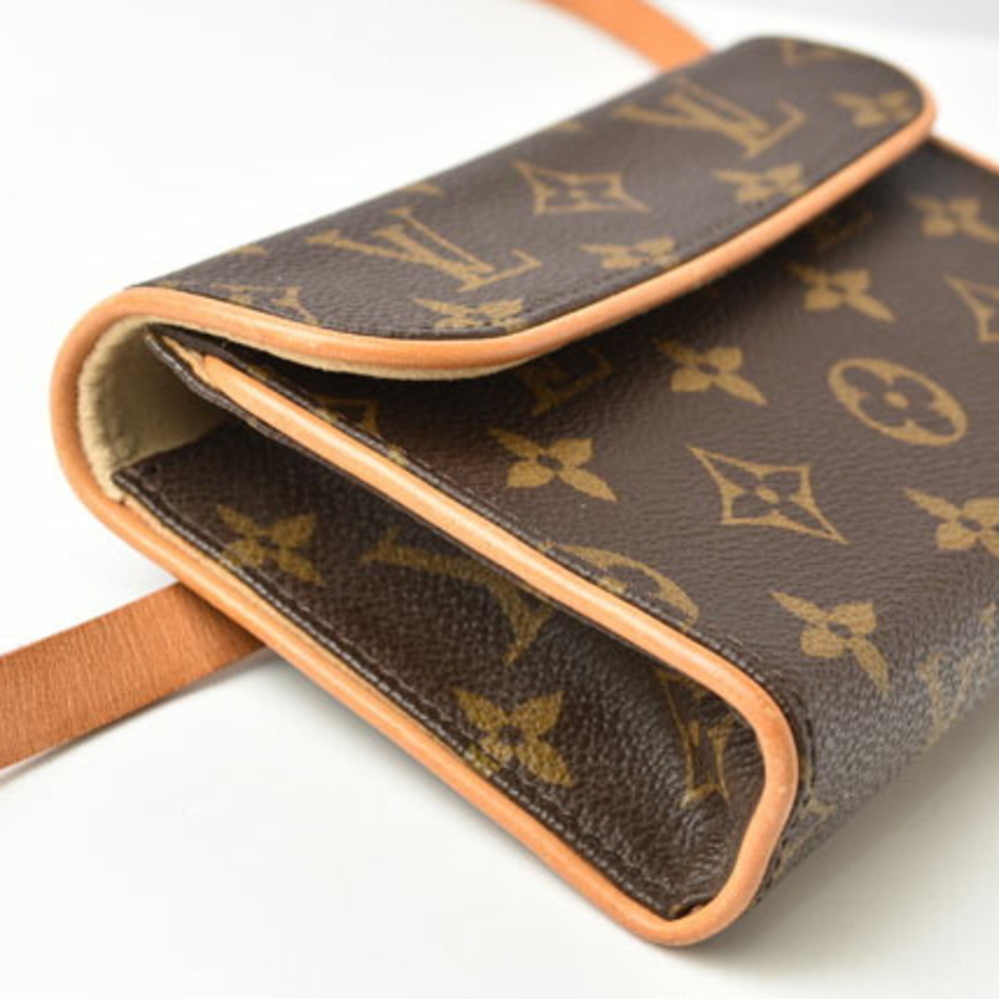 Louis Vuitton Waist Bag/Pouch/Pochette/LOUIS VUITTON Pochette Florentine Belt S size set (sold separately) M51855 Monogram