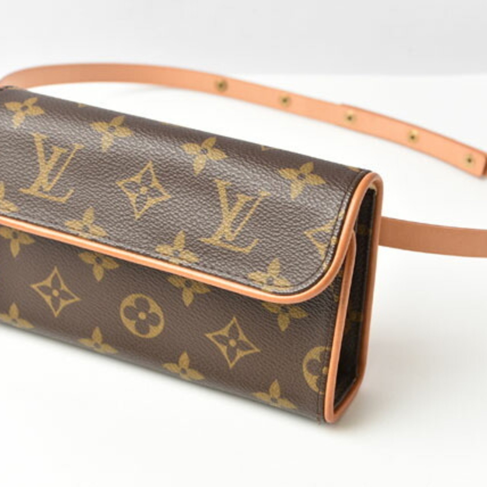 Louis Vuitton Waist Bag/Pouch/Pochette/LOUIS VUITTON Pochette Florentine Belt XS Size Set (sold separately) M51855 Monogram