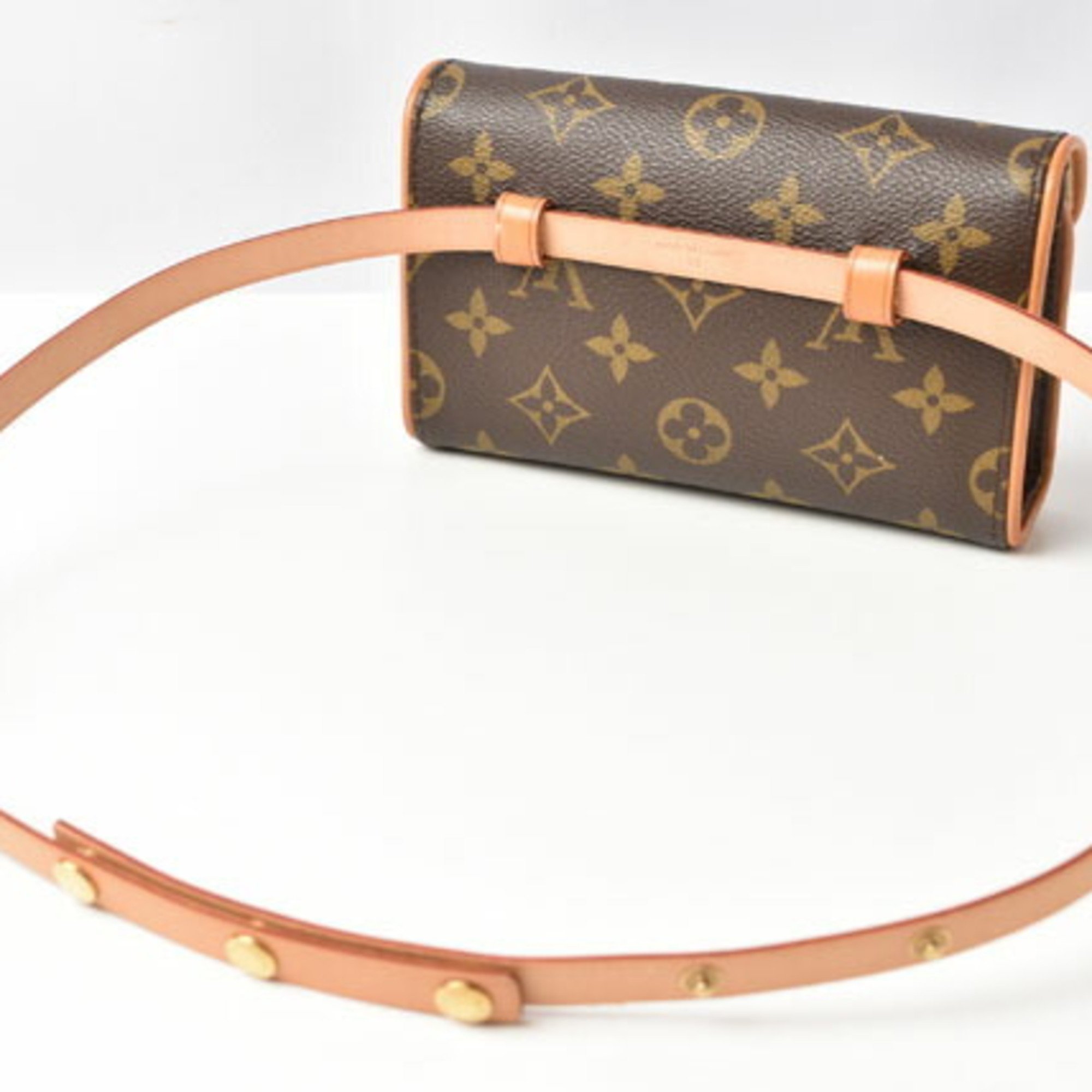 Louis Vuitton Waist Bag/Pouch/Pochette/LOUIS VUITTON Pochette Florentine Belt XS Size Set (sold separately) M51855 Monogram