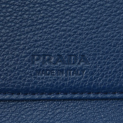 PRADA Card Case/Business Holder 2MC049 Men's Bi-Fold VIT.MICRO GRAIN Blue
