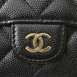 CHANEL coin case/wallet compact wallet/A84401/3-fold wallet caviar skin classic A84401 black