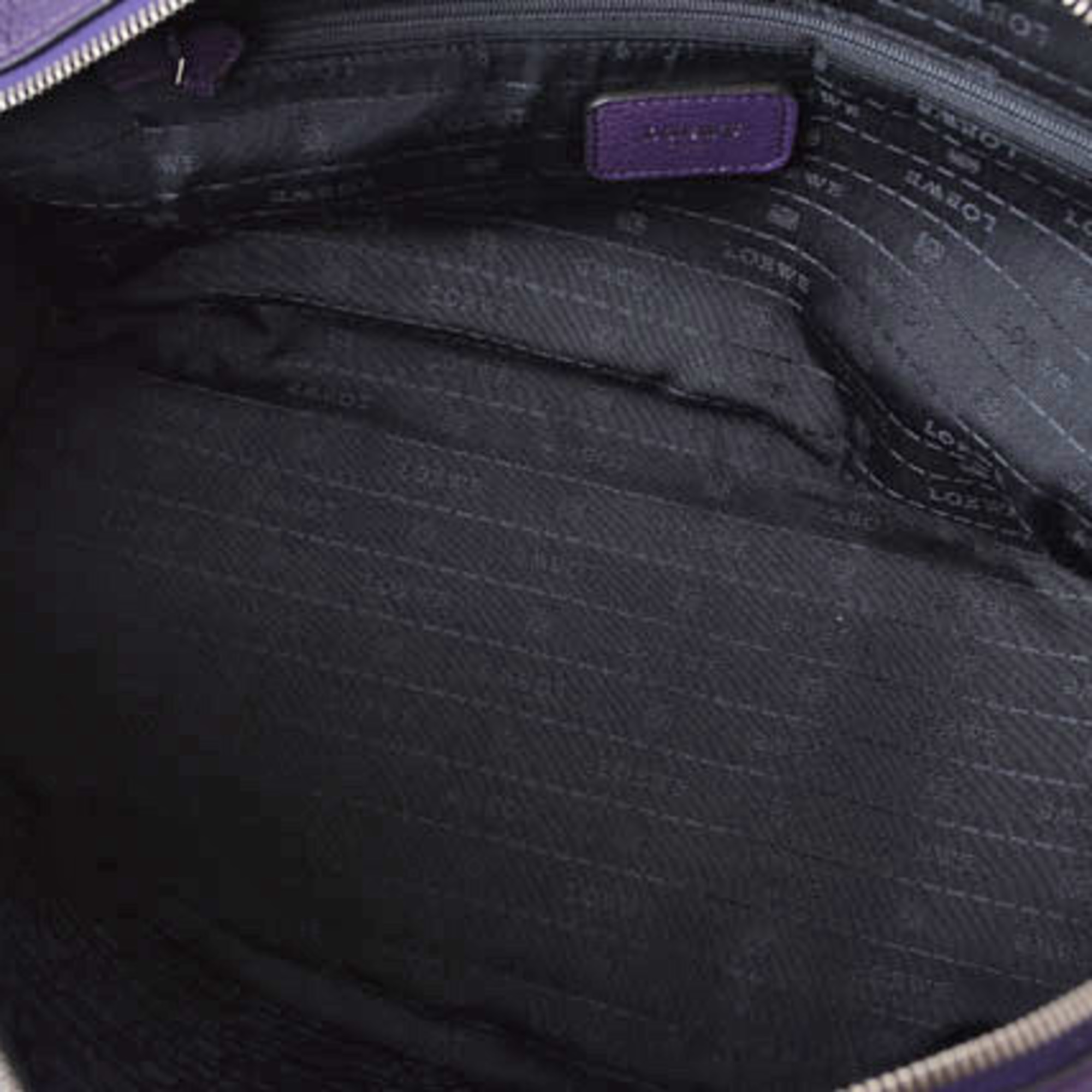 LOEWE Handbag Amazona 36/AMAZONA 36 Dark Purple/Silver