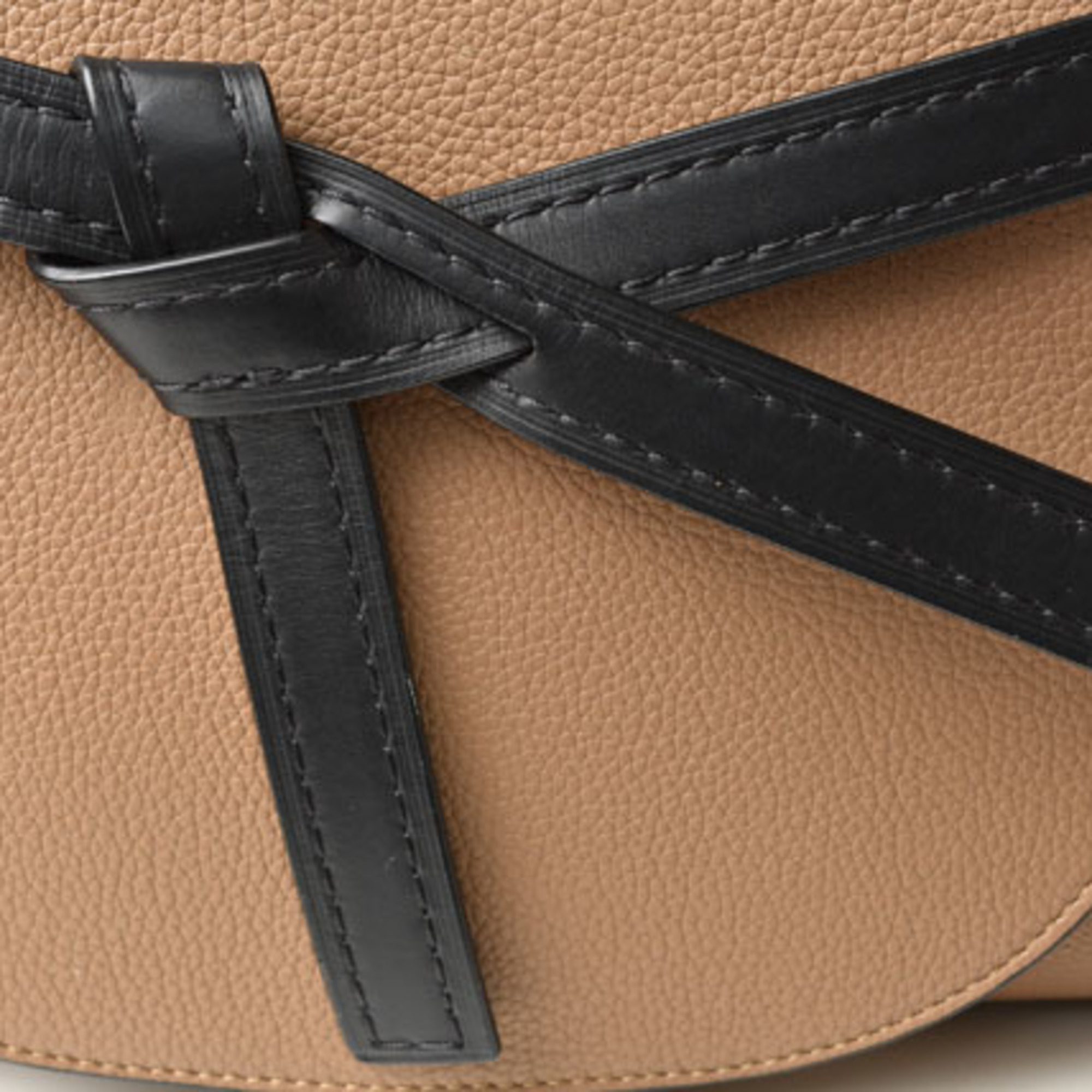 LOEWE Handbag/Gate Small/Shoulder Bag 2way Leather Brown/Black 321.12U61