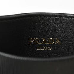 Prada Card Case/Business Holder PRADA 1MC208 VITELLO MOVE Leather Pass Case Black Outlet