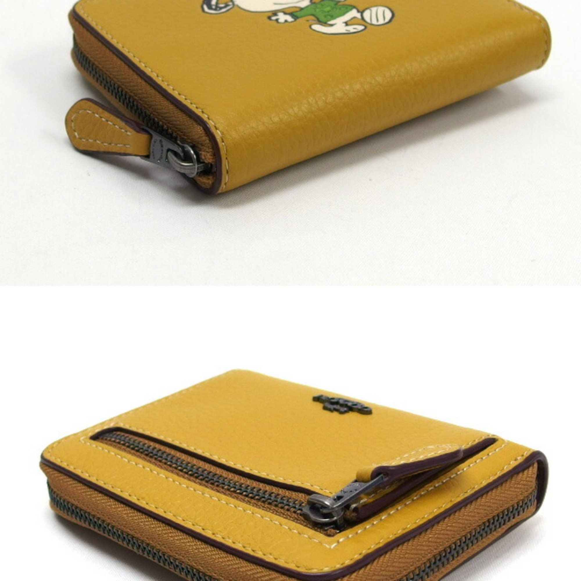 Coach x Peanuts collaboration Snoopy Walk motif small wallet