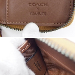 Coach x Peanuts collaboration Snoopy Walk motif small wallet