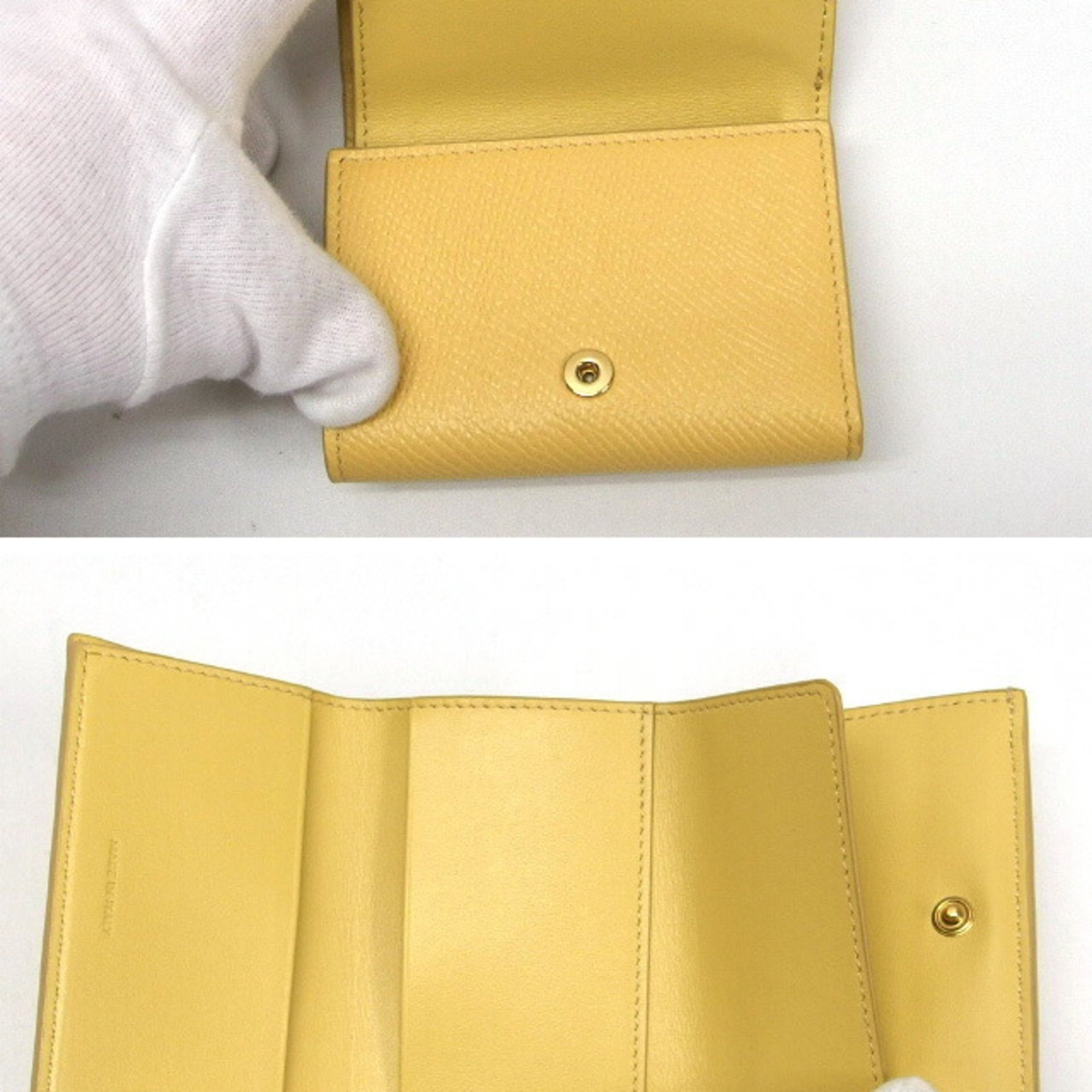 Celine Small Trifold Wallet Light Yellow