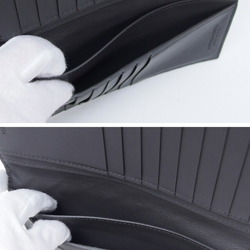 Bottega Veneta Maxi Intrecciato Bi-fold Wallet Long Gray