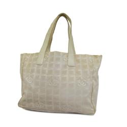 Chanel Tote Bag New Travel Nylon White Women's