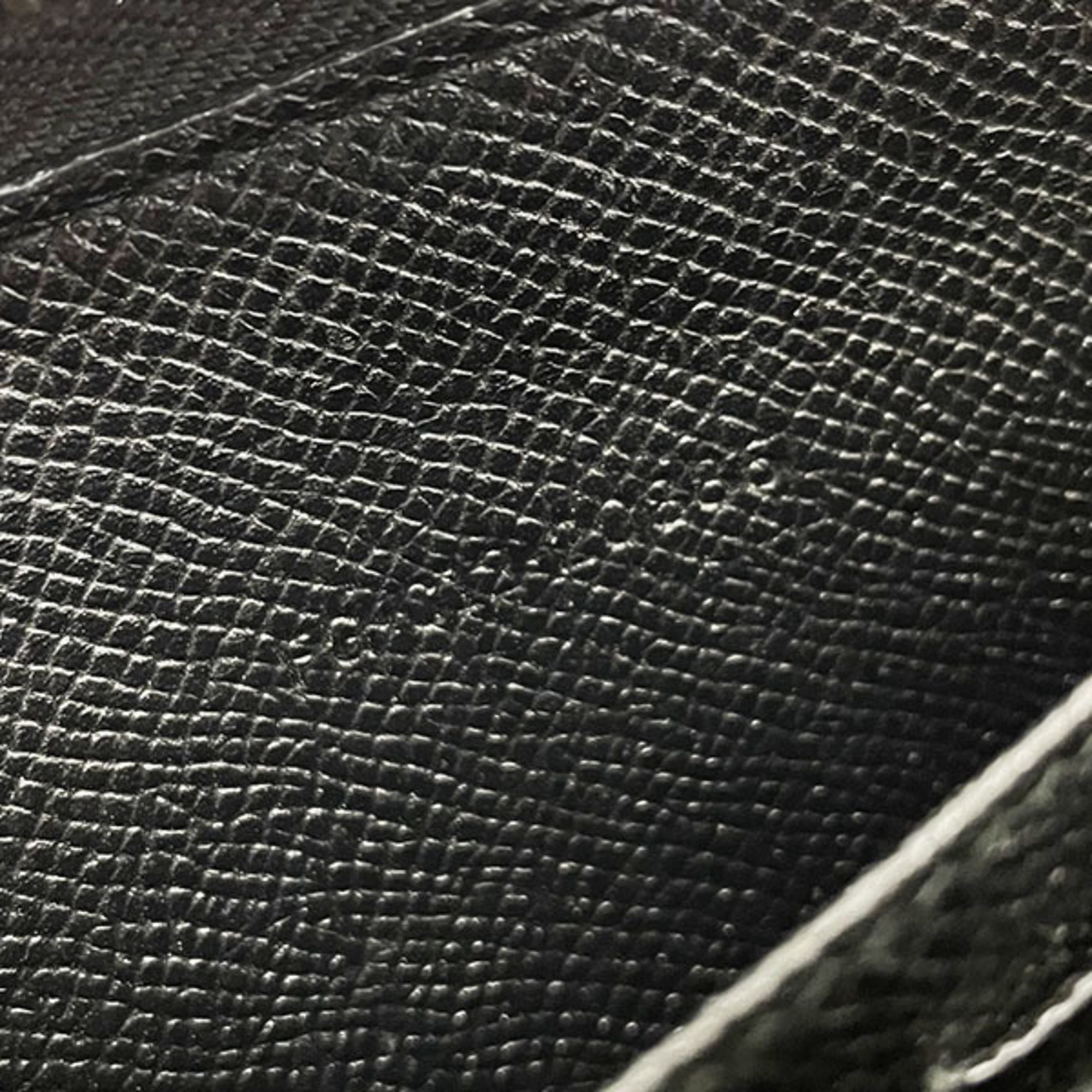 BVLGARI Long Wallet Classico Round Leather Black 20886 Men's AA-11964
