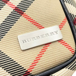 Burberry Cigarette Case Check Pouch Nylon Leather Beige Black BURBERRY Plate Tobacco IQOS NN-13173