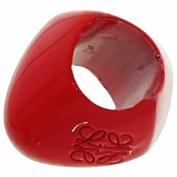 LOEWE Charm Heart Dice Small Metal Enamel Red Motif Parts Bag Keychain XW-13080