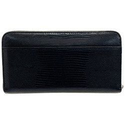 Dolce & Gabbana Long Wallet Round Embossed Leather Black BI0473 DOLCE GABBANA Organizer D&G KMN-13057