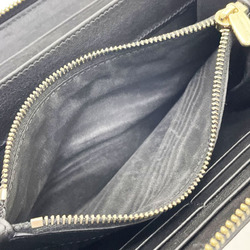 Dolce & Gabbana Long Wallet Round Embossed Leather Black BI0473 DOLCE GABBANA Organizer D&G KMN-13057