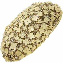 ANTEPRIMA Bag Fiori Perlati Wire Silver Gold PVC Beads Satin PB12SJ6044 Flower Motif Handbag Tote Shoulder Back SS-12812