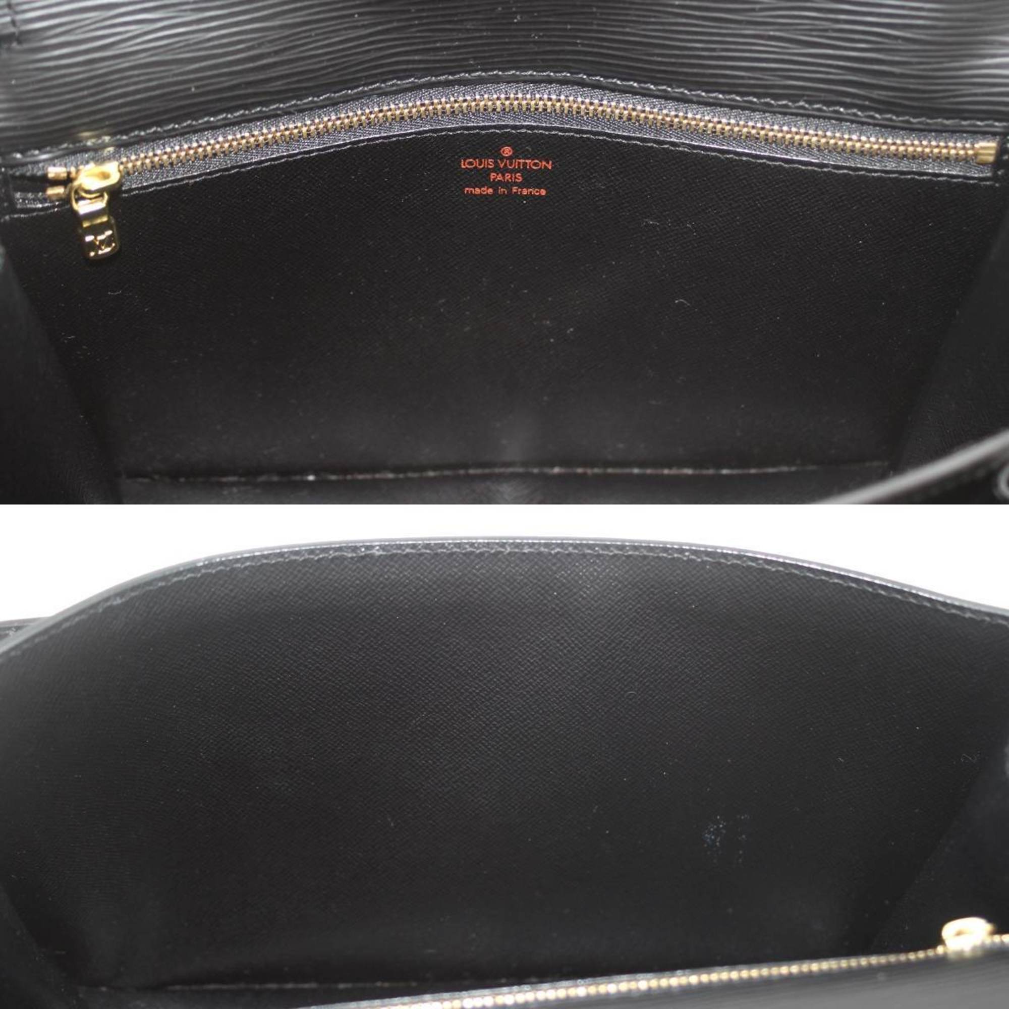 LOUIS VUITTON Serie Dragonne Second Bag Epi Noir M52612 VI0031