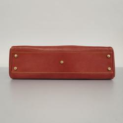 Cartier handbag Marcello leather red champagne ladies