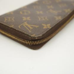 Louis Vuitton Long Wallet Monogram Zippy M60017 Brown Ladies