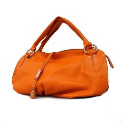 Celine handbag bittersweet leather orange ladies