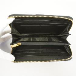Salvatore Ferragamo Vara Leather Long Wallet Black Women's