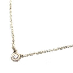 TIFFANY & Co. Tiffany by the Yard 1P Diamond Necklace Silver x AG925
