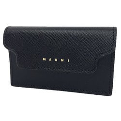 MARNI Marni Card Case PFMOT05U07 LV520 Leather Z360N/Black Black Wallet