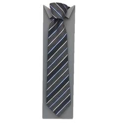 LOUIS VUITTON Louis Vuitton Tie Cravate Monogram Lines 8cm M78573 Dark Gray 100% Silk Men's