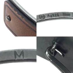 BOTTEGA VENETA Leather Bracelet Size M AG925 Bottega