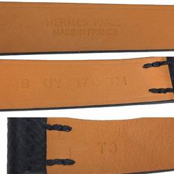 Hermes HERMES Leather Bracelet Tonight H500040FJ89T3 T3 size Epsom leather Black B engraved Made in 2023