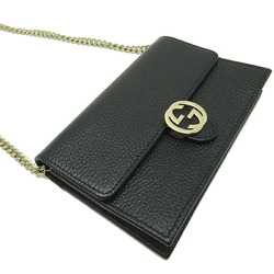 Gucci Women's  Chain/Shoulder Wallet Black