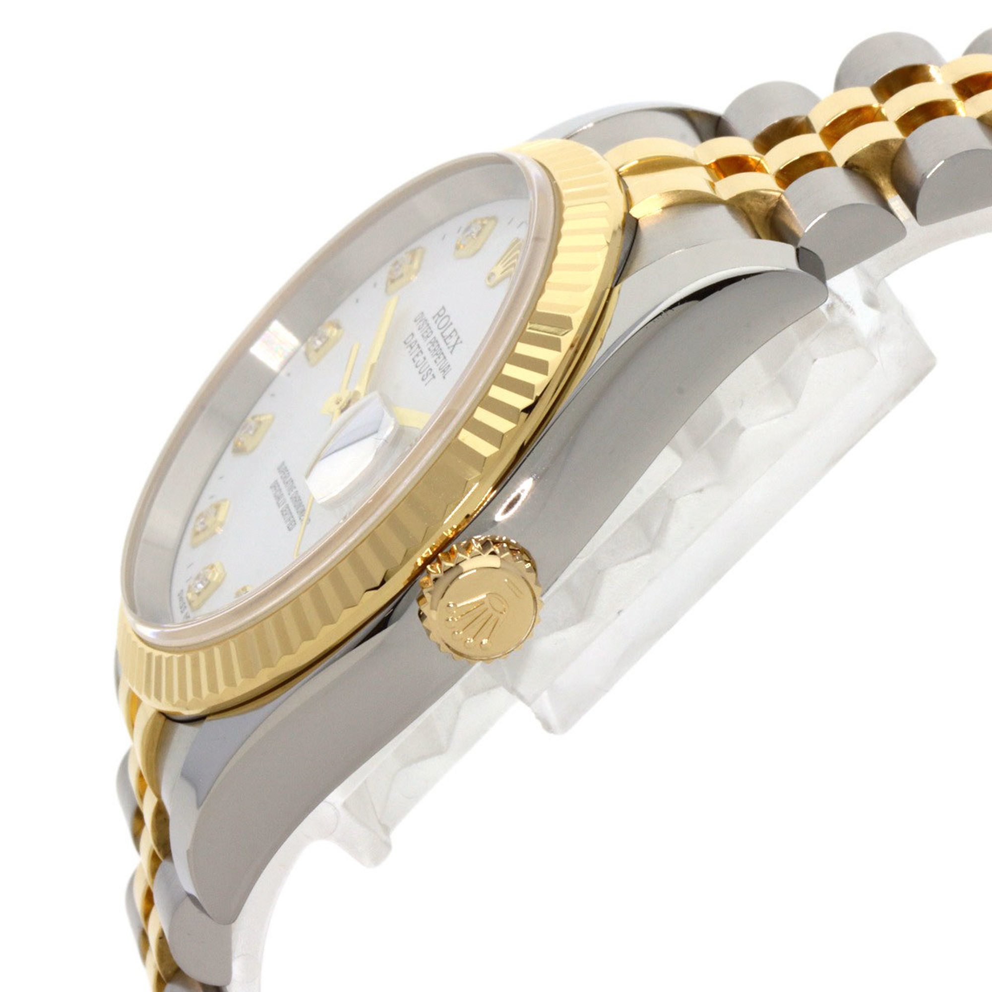 Rolex 116233G Datejust 10P Diamond Watch Stainless Steel/SSxK18YG Men's ROLEX