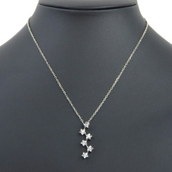 CHANEL Comet Star Necklace, K18 White Gold x Diamond, Approx. 7.4g, Star, Women's, A+ Rank, I120124038