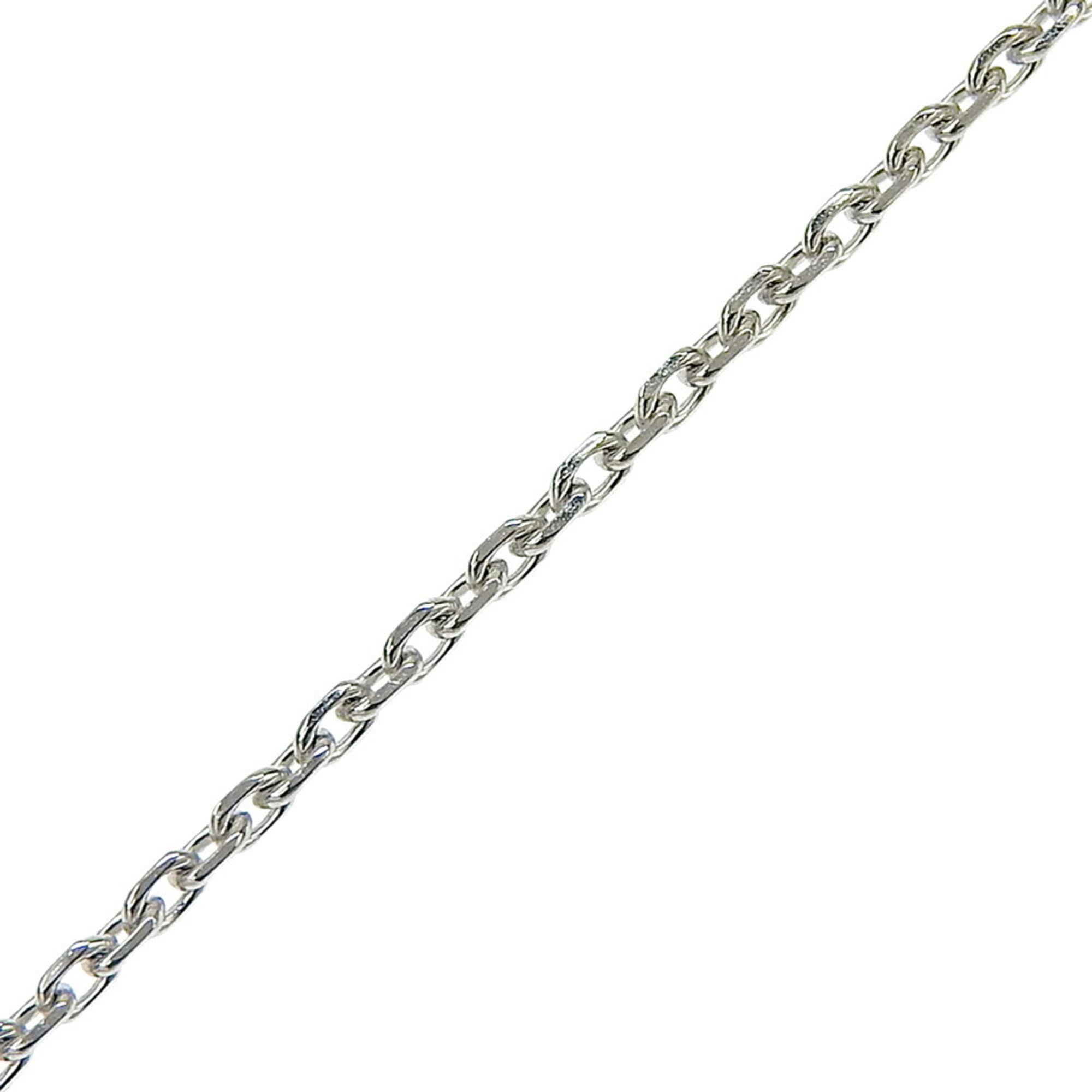 Van Cleef & Arpels Alhambra Necklace 2020 Holiday K18 White Gold x Diamond 8.5g Women's A+ Rank I120124030