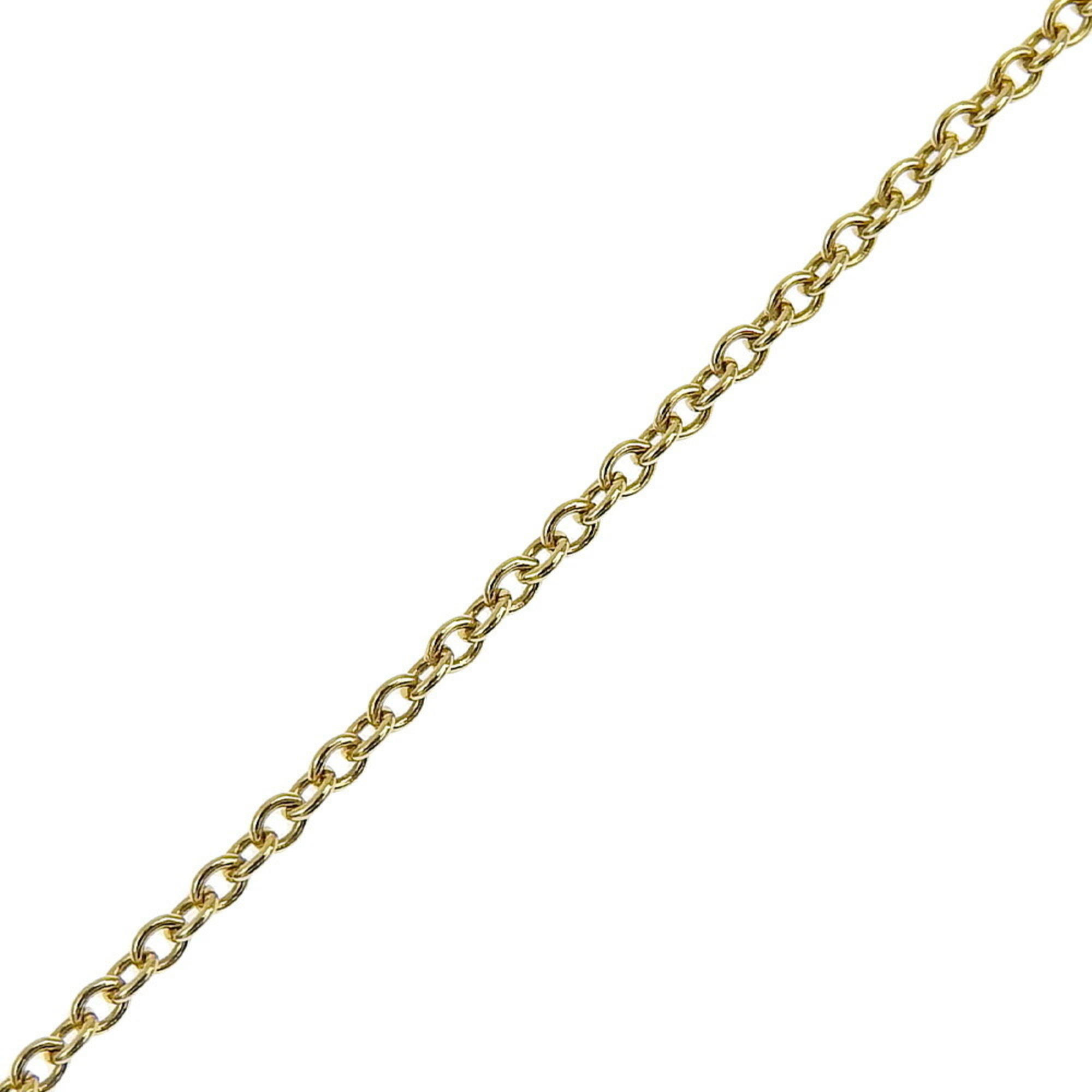 Tiffany & Co. Heart Ribbon Necklace, 18K Yellow Gold, Approx. 3.8g, Ribbon, Women's A+ Rank, I120124002