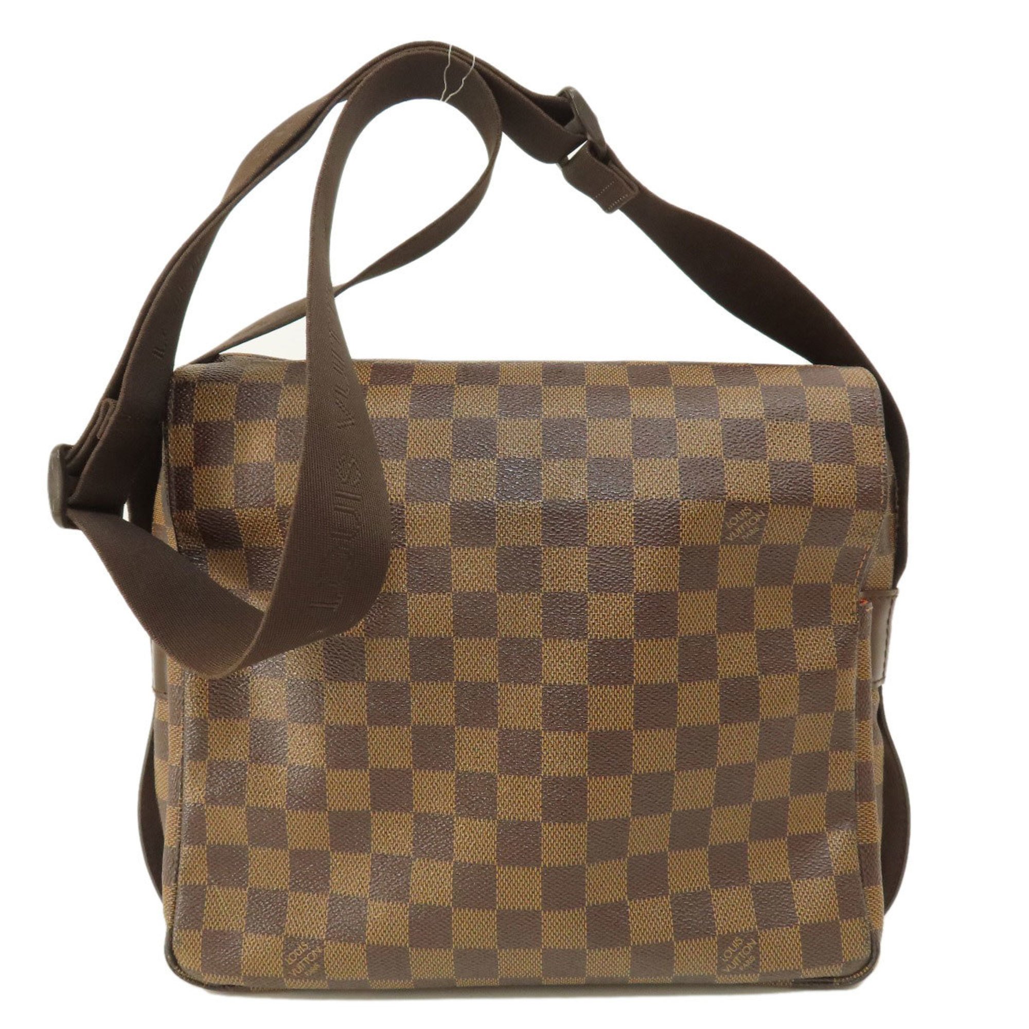 Louis Vuitton N45255 Naviglio Damier Ebene Shoulder Bag Canvas Women's LOUIS VUITTON