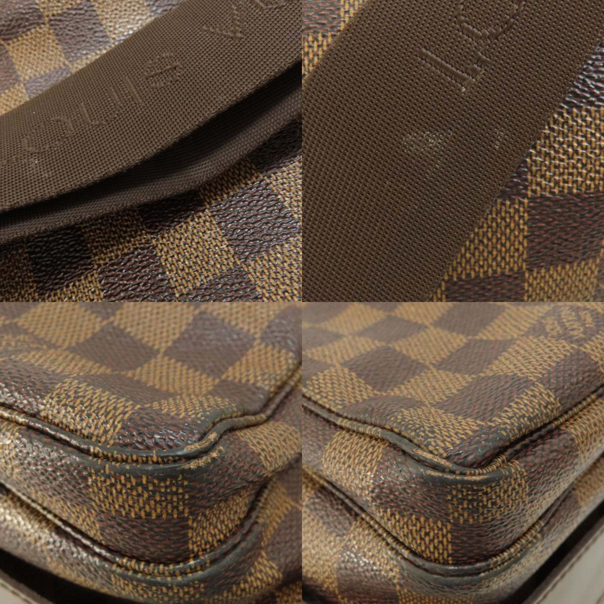 Louis Vuitton N45255 Naviglio Damier Ebene Shoulder Bag Canvas Women's LOUIS VUITTON