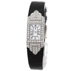 Audemars Piguet Charleston Bezel Diamond Watch K18 White Gold/Leather/Diamond Ladies AUDEMARS PIGUET