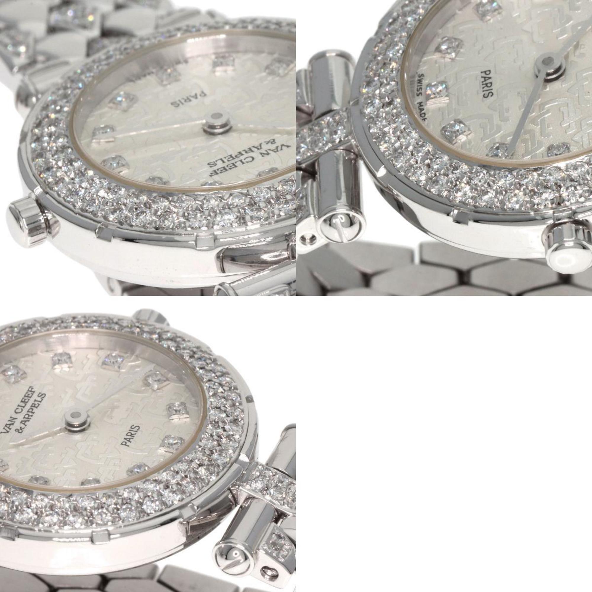 Van Cleef & Arpels Sport 2 Diamond Watch, K18 White Gold/K18WG/Diamond, Women's,
