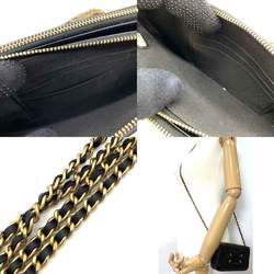 Chanel Wallet CC Filigree Chain Black Long Pochette Shoulder Bag Clutch Crossbody 2way Women's Caviar Skin Leather A84450 CHANEL