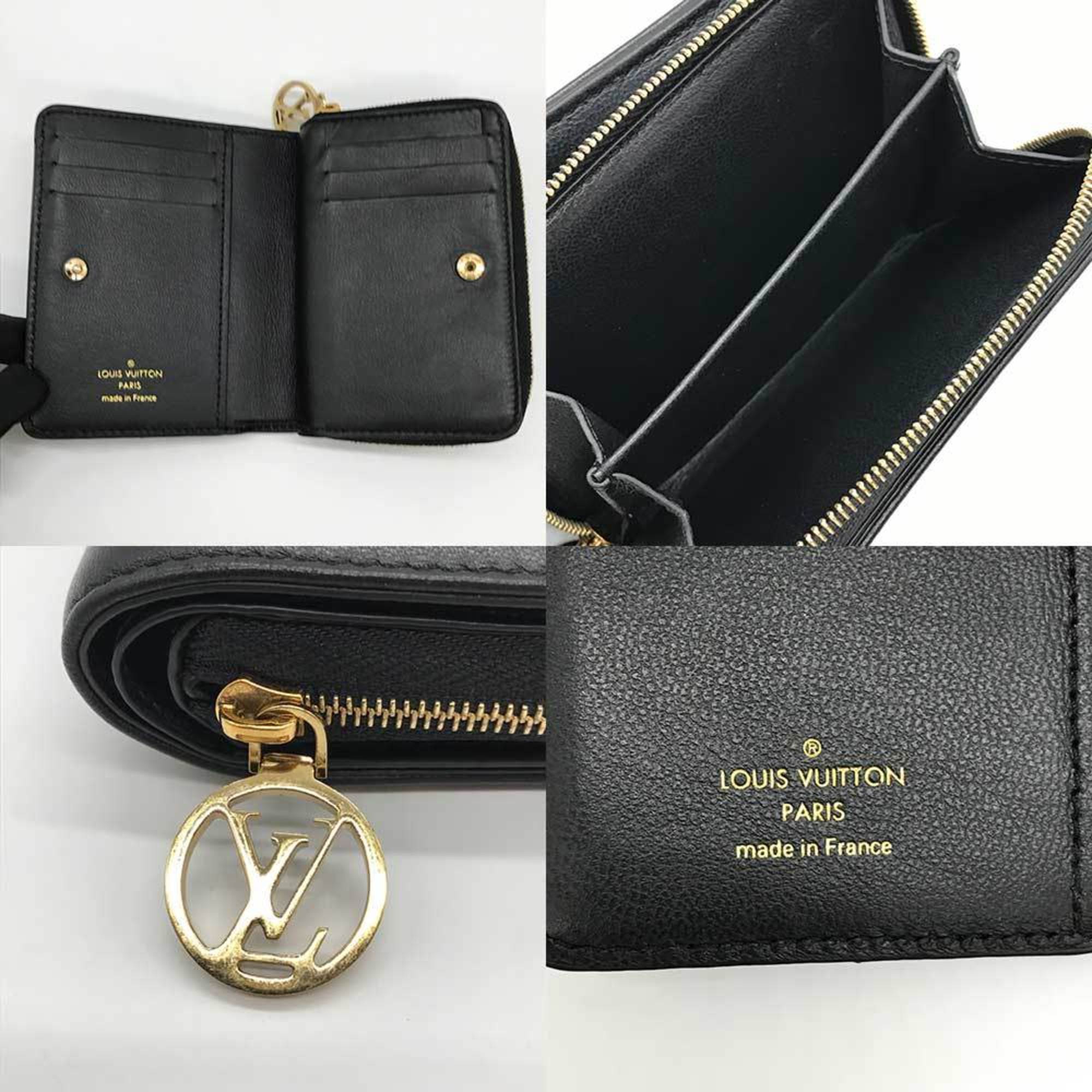 Louis Vuitton Portefeuille Lou Monogram M81599 Black LOUIS VUITTON