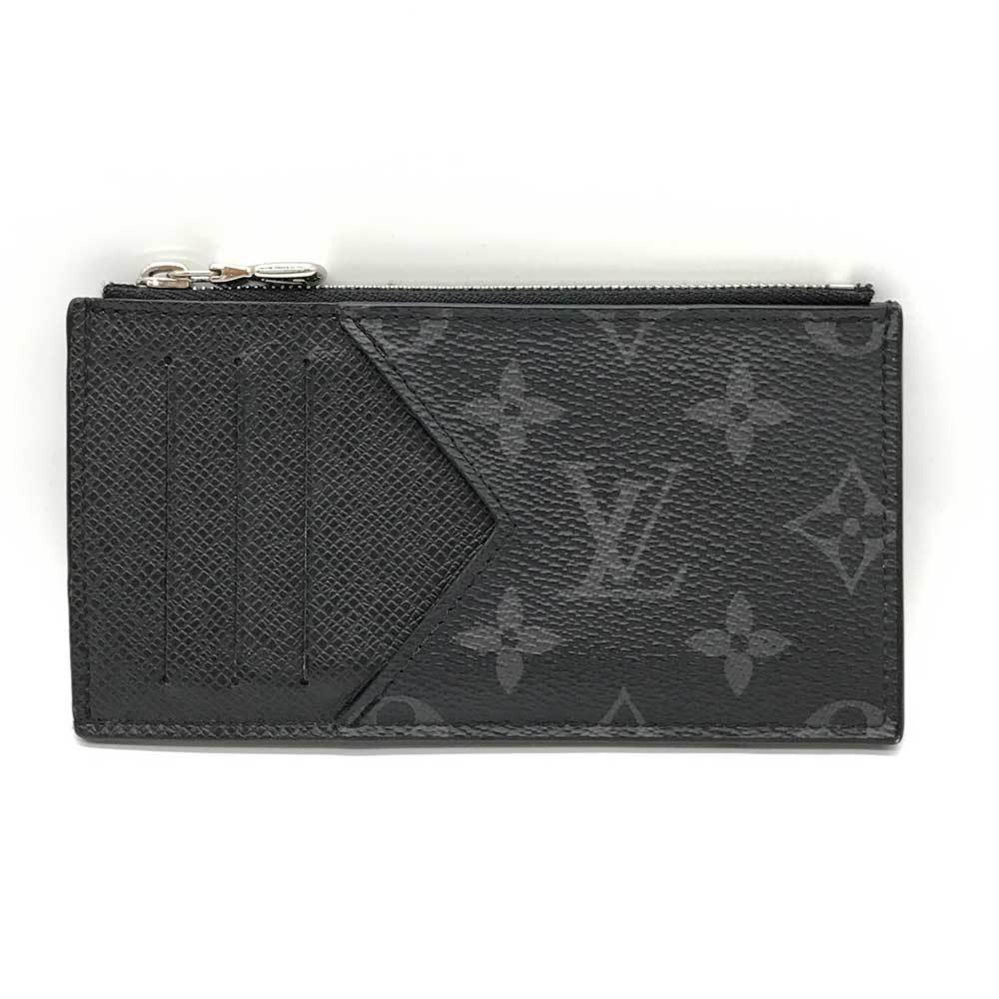 Louis Vuitton Card Holder Taigarama Monogram Eclipse Wallet/Coin Case M30271 LOUIS VUITTON
