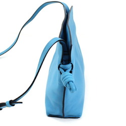 LOEWE Shoulder Bag Flamenco Clutch 2Way Leather Blue Women's T4468