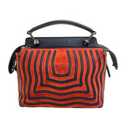 FENDI 8BN299 Dotcom Shoulder Bag Handbag Orange Women's Z0006072