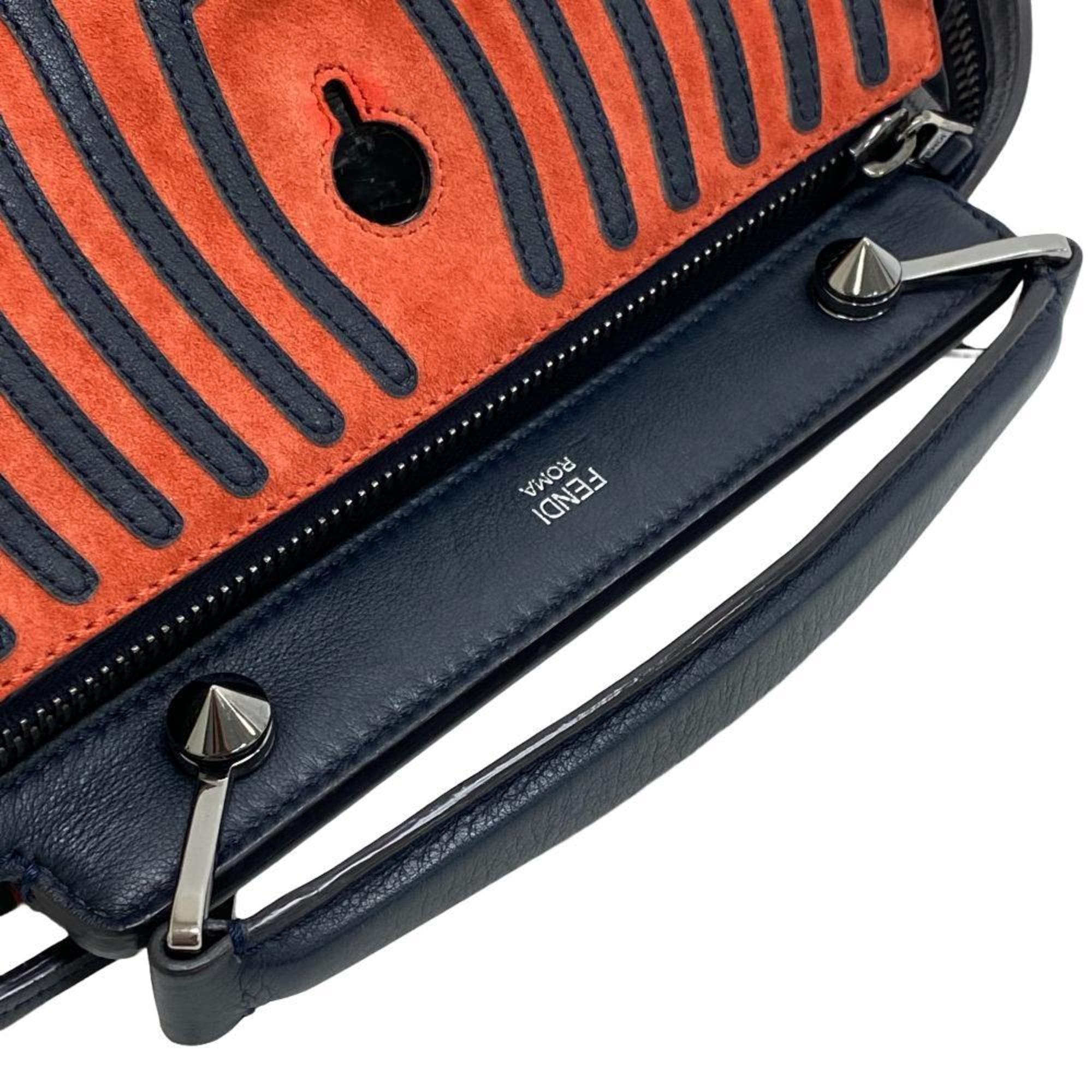 FENDI 8BN299 Dotcom Shoulder Bag Handbag Orange Women's Z0006072