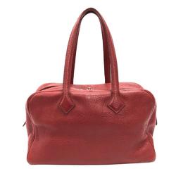 HERMES Victoria 35 Handbag Rouge Garance Women's Z0005933