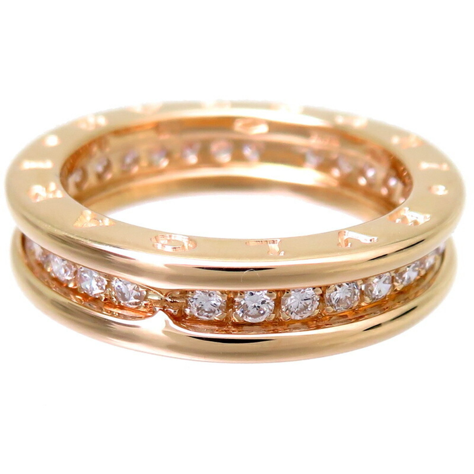 Bvlgari Bulgari #48 750YG B.zero1 1-band diamond ladies ring, 750 yellow gold, size 8
