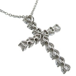 Harry Winston 1.39ct Heart Shape Diamond Cross Pendant Women's Necklace PEDPREHCHSC Pt950 Platinum