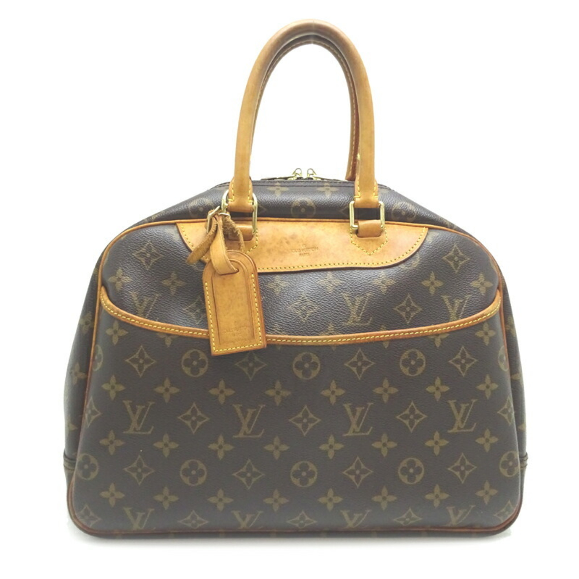 Louis Vuitton Deauville Serial Number Unclear Women's Boston Bag M47270 Monogram Brown