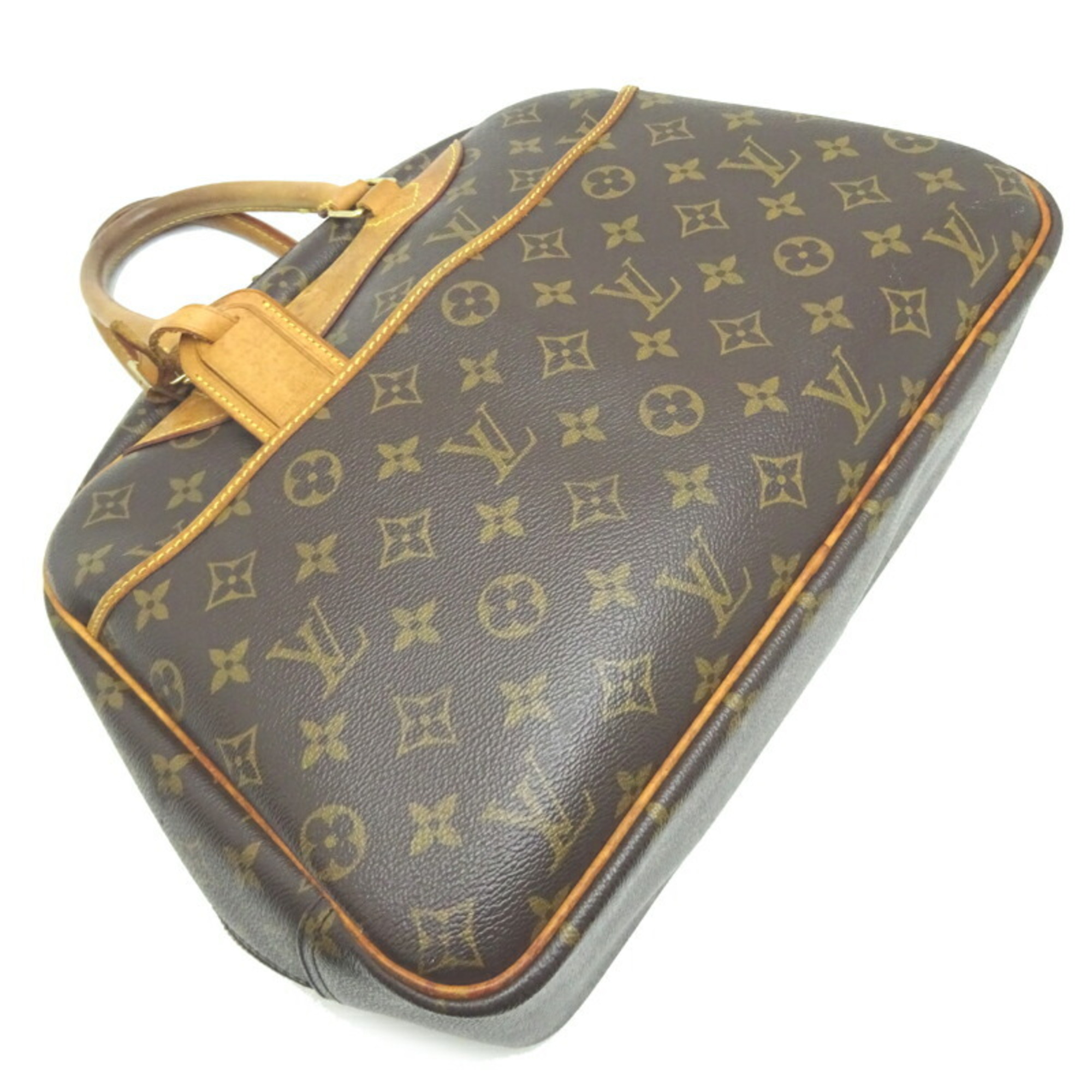 Louis Vuitton Deauville Serial Number Unclear Women's Boston Bag M47270 Monogram Brown